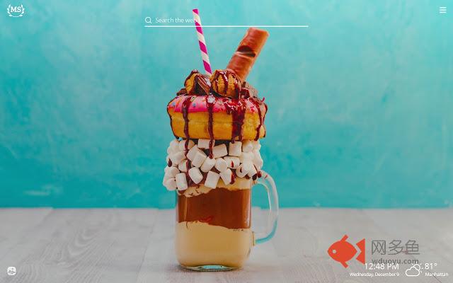 Milkshake HD Wallpapers New Tab Theme