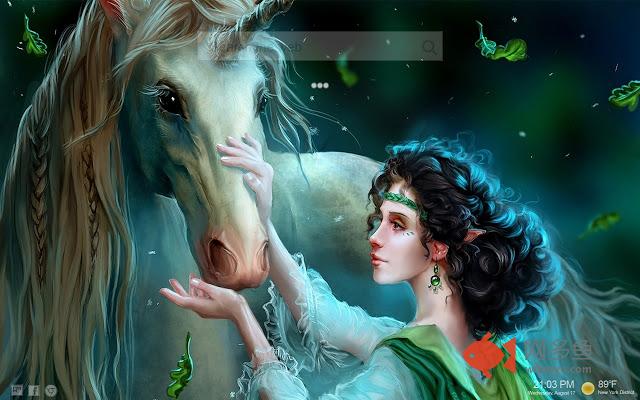 Unicorns New Tab HD Themes