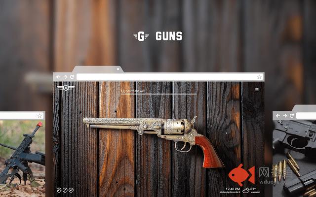 Guns HD Wallpaper Theme