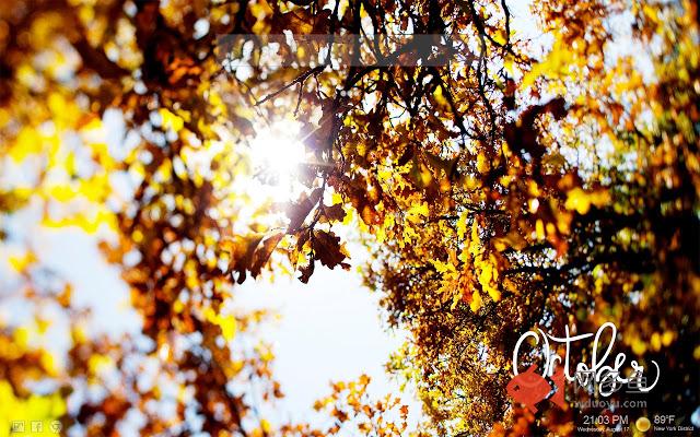 I Love October & Autumn Tab