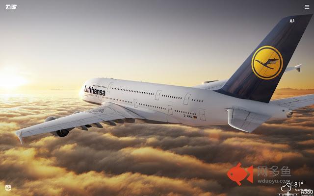 Airbus A380 HD Wallpapers New Tab Theme