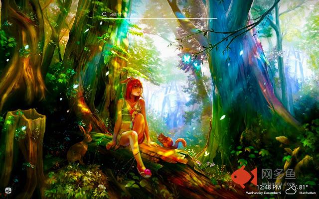 Anime Forest HD Wallpapers New Tab Theme