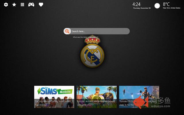 Real Madrid CF HD New Tab Themes