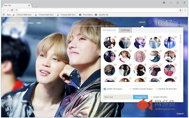 V & Jimin BTS HD Wallpapers VMin New Tab