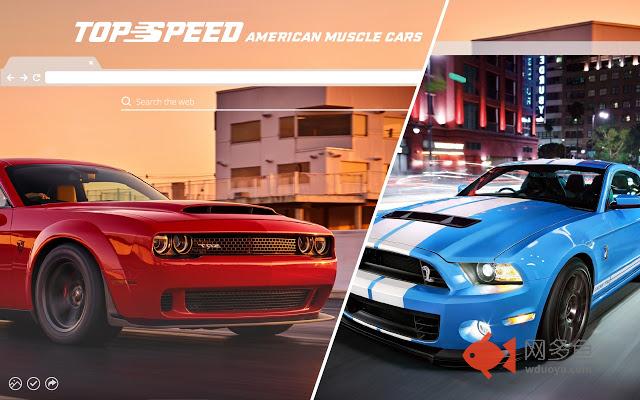 American Muscle Cars HD Wallpaper Theme