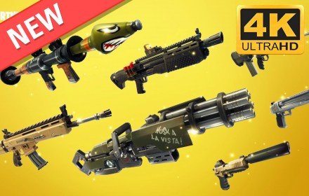 Fortnite Guns HD Wallpapers Battle Royale插件截图