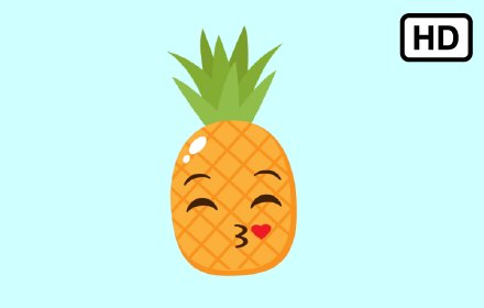 Funny Pineapple Emoji HD Wallpapers New Tab插件截图