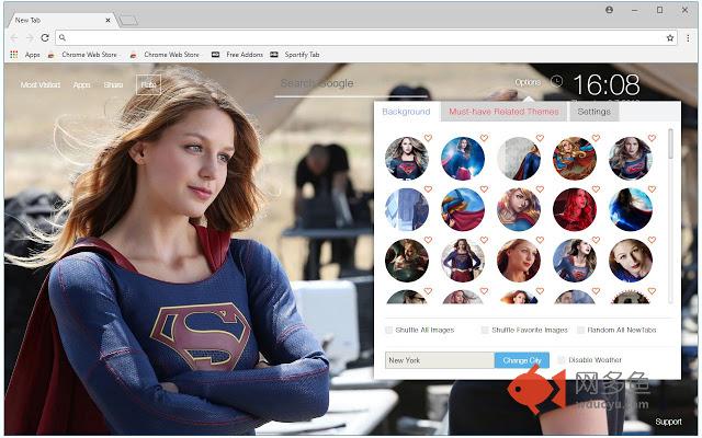 Supergirl HD Wallpaper DC Comics New Tab