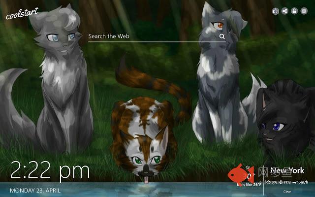 Warrior Cats HD Wallpapers Book New Tab Theme