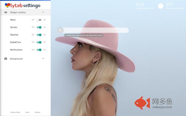 Lady Gaga Wallpapers HD New Tab插件截图