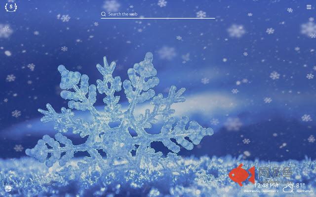 Snowflakes HD Wallpapers New Tab Theme