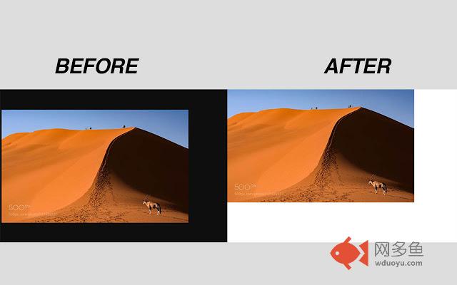 Chrome Image Uncenterer