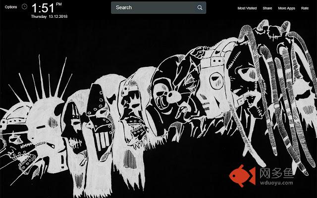 Slipknot Wallpapers Theme New Tab插件截图