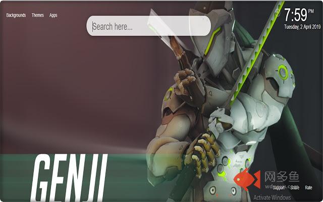 Overwatch Genji背景新标签