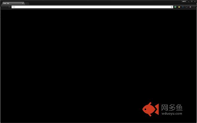 Black New Tab Page