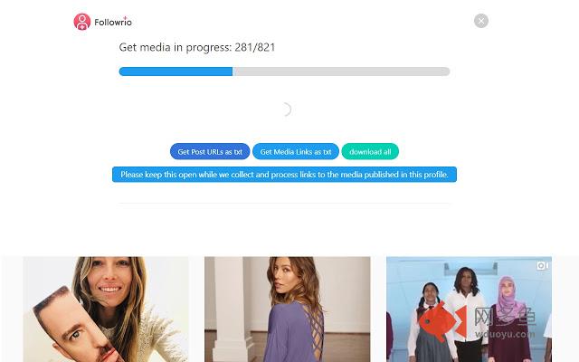 Followrio Instagram Exporter插件截图