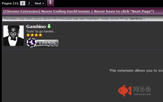 Never ending HackForums插件截图