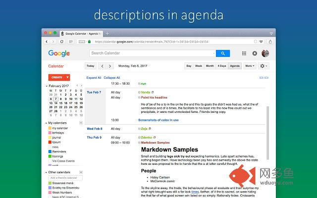 Calex for Google Calendar™