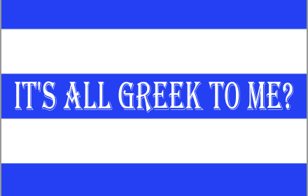 It's all Greek to me!插件截图