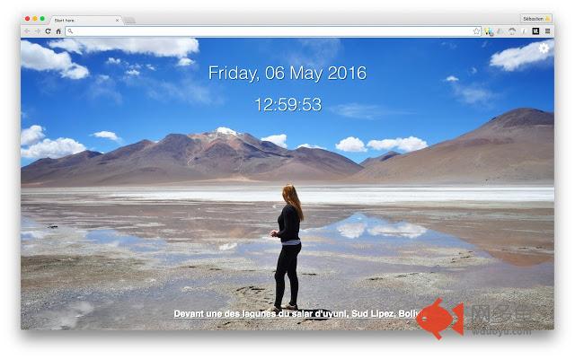 Traveler: Background photo for chrome new tab