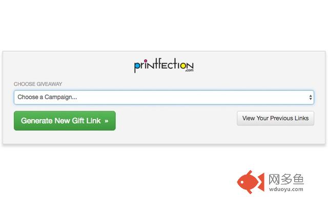 Printfection Giveaway Link Generator