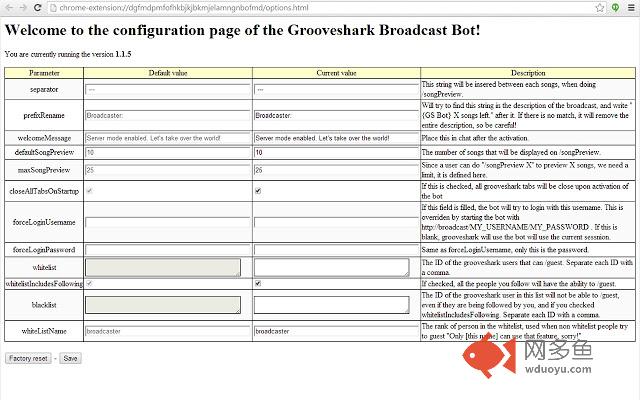 Grooveshark Broadcast Bot