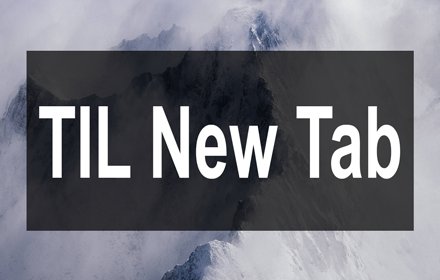 TIL New Tab插件截图