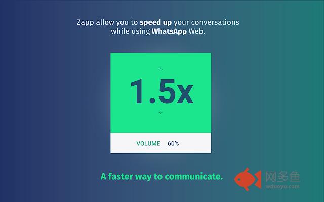 Zapp: WhatsApp Audio Speed and Volume