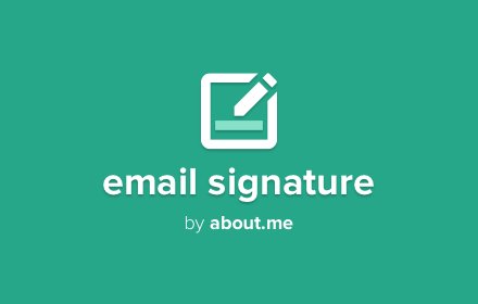 Email Signature by about.me插件截图