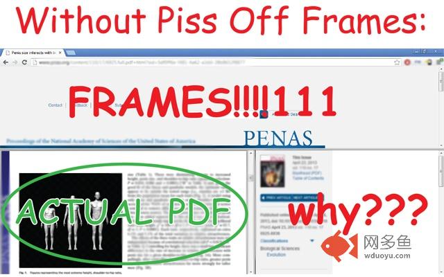 Piss off, publisher frames!
