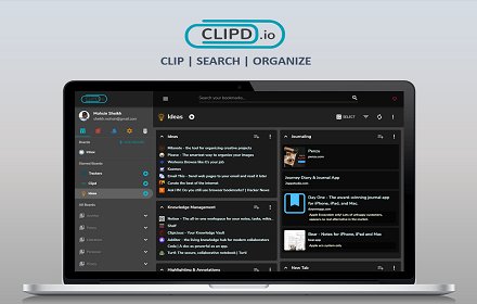 Clipd.io | Visual Bookmarks Manager插件截图