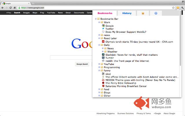 OneAccess: Bookmarks, History, Favorites