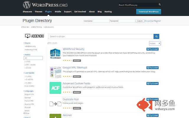 WordPress Plugins Search by Addendio