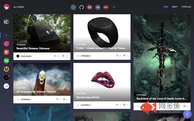 Flatun - Design inspirations插件截图