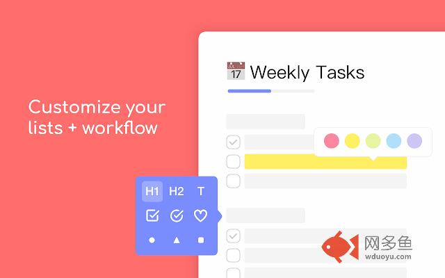 New Tab Todo List: Checklist, Notes, Outliner
