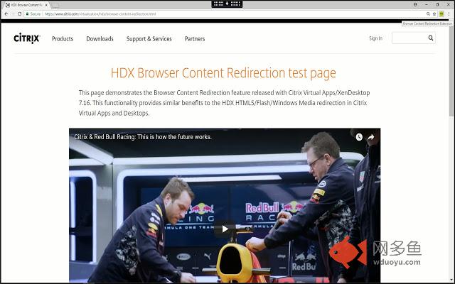 Browser Content Redirection Extension