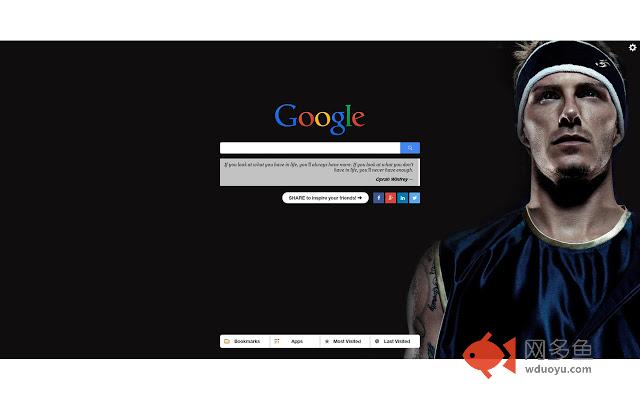 David Beckham New Tab插件截图