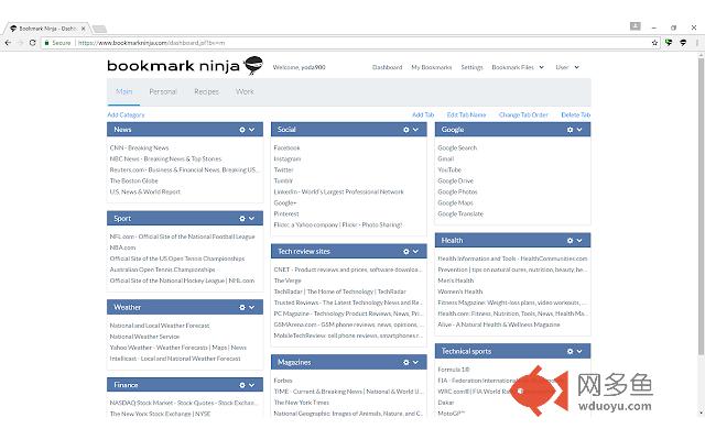 Add to Bookmark Ninja