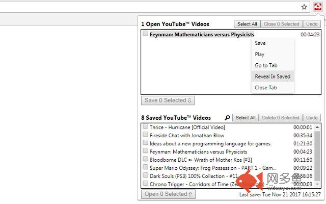 Video Recall for YouTube™