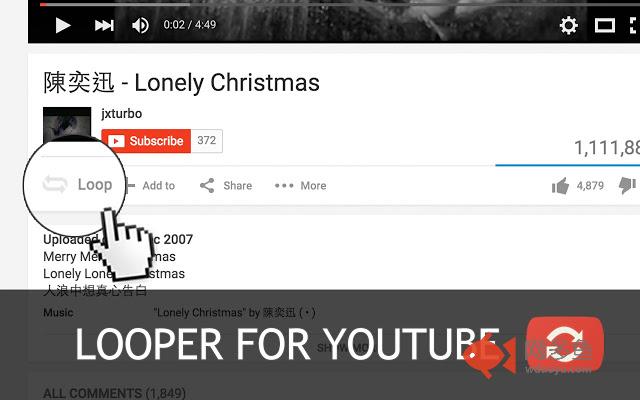 Looper for YouTube - 自动重播