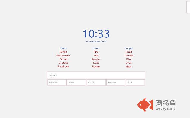 Improved new tab page