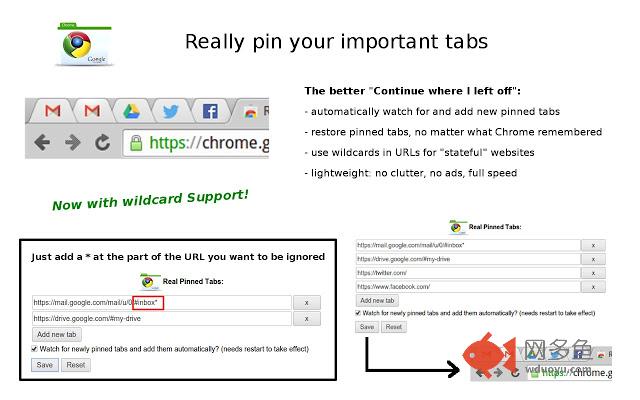Real Pinned Tabs