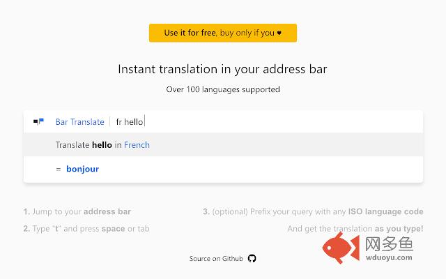 Bar Translate