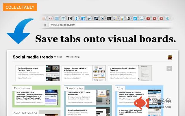 Collectably - Save all open tabs