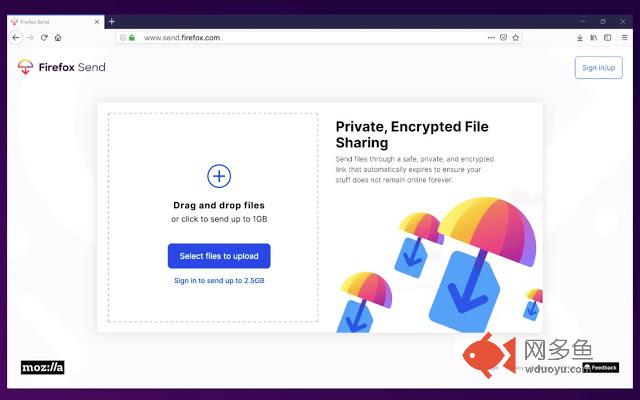 Firefox Send for Chrome