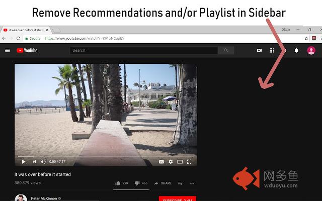 Remove YouTube Recommended Videos