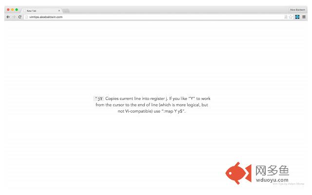 Vim Tips - New Tab Replacement插件截图