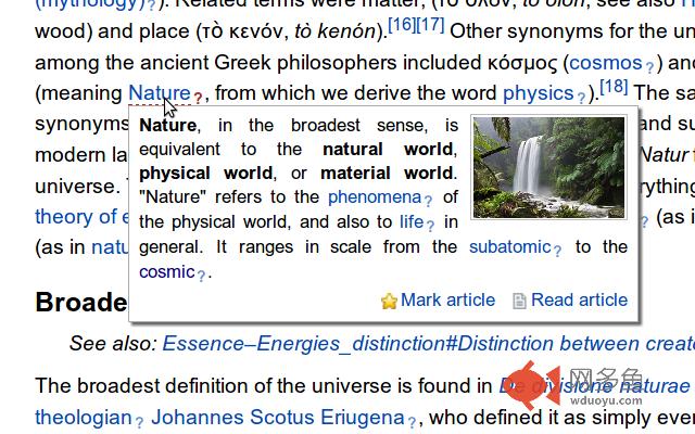 Wikipedia Quick Hints