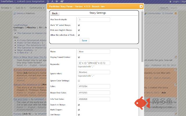 Fanfiction.net Story Parser