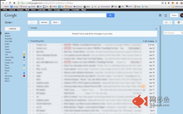 Missing Gmail™ & Google™ Black Bar